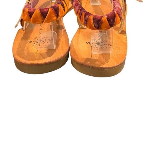 Free People X Faryl Robin Cayman Vegan Velvet Cross Sandals - Picture 5 of 6